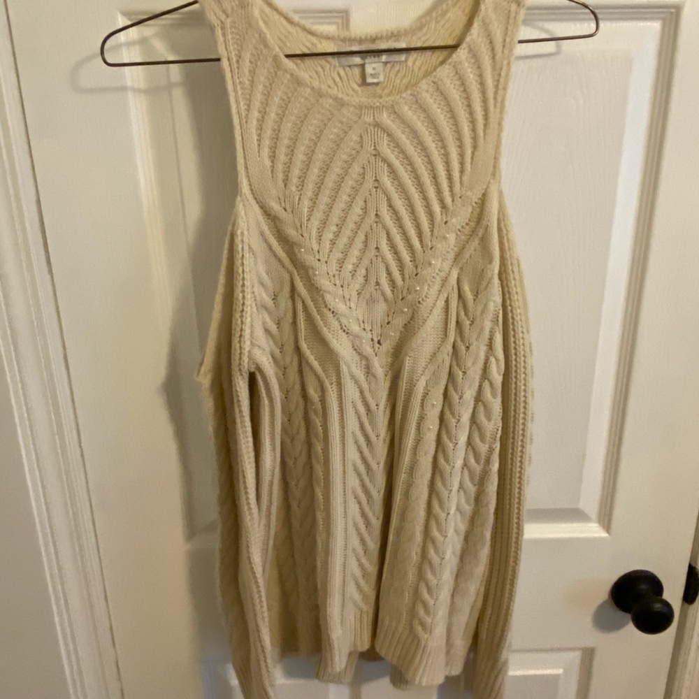 Cream Cable Knit Sweater